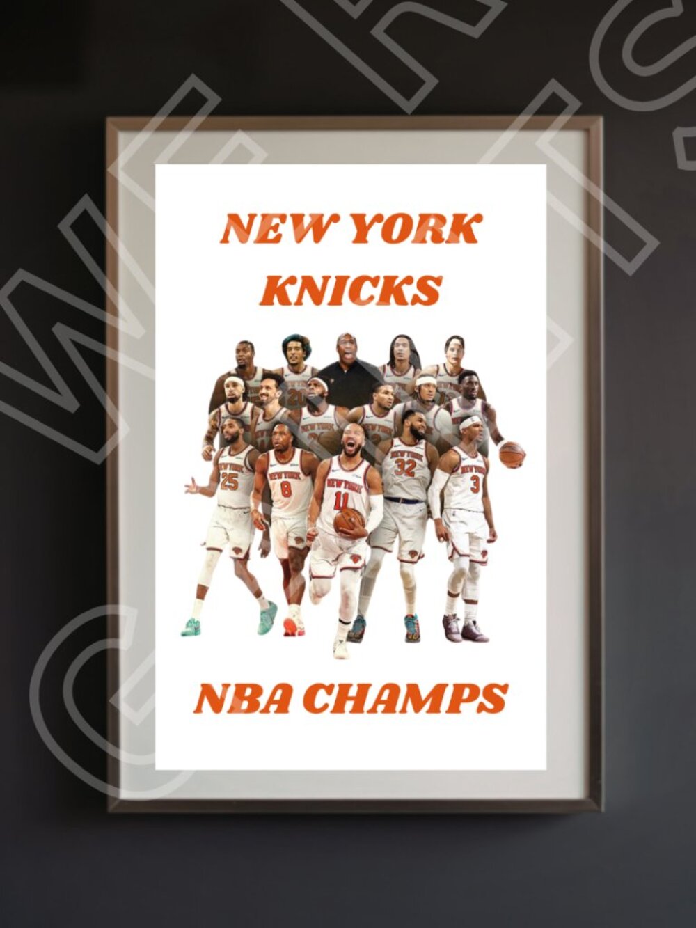 NEW YORK KNICKS FINAL NBA CHAMPIONS 11X17 ART PRINT